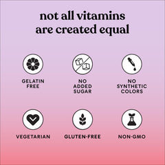 Nutrition facts for Lemme No. 2 Strawberry gummies, 60-count bottle