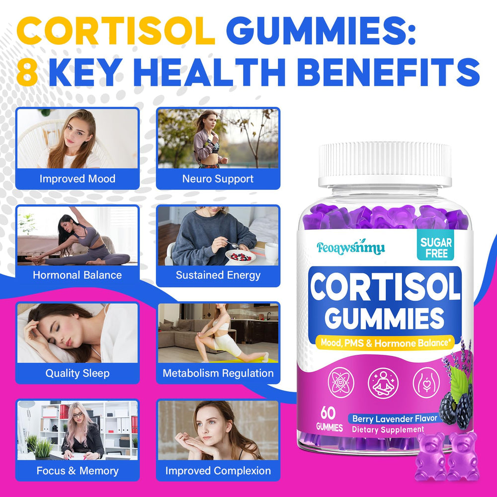 Lemon Balm and Chaste Berry for hormone balance in cortisol gummies