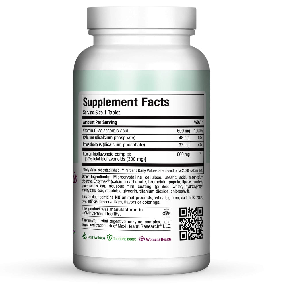 Lemon bioflavonoids boosting Vitamin C absorption