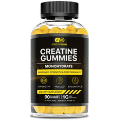 Lemon flavor and texture of Creatine Monohydrate Gummies