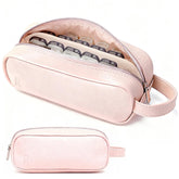 Portable daily contact lens organizer case in waterproof PU leather