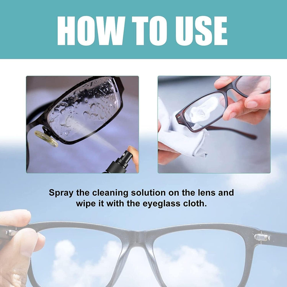 Clear eyeglass lenses after scratch removal