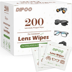 200-count lens wipes for eyeglasses and sunglasses