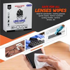 Wipes being used on smartphone and tablet screens and other surfaces