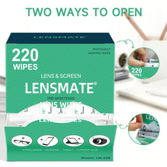 Using Lensmate wipes on eyeglasses and camera lens