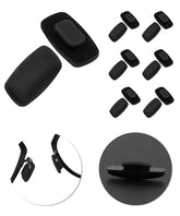 Six pairs of black nose pads compatible with Costa Del Mar sunglasses including South Point, Shipmaster, Seven Mile, Paloma, Peli, Piper, Wingman, Wader and more.