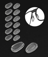 Six-pair LenzProse nose pads compatible with Oakley Holbrook Metal OO4123, Feedback OO4079, Gauge 6/8 OO6038, Crosshair OO4060/OO4069, Wingfold EVS OX5115 and EVR OX5118