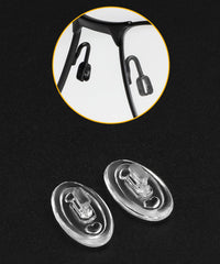 Six silicone nose pads package with push-in holders