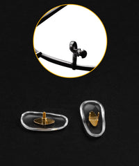 Gold silicone nose pads for Ray-Ban Aviator and Clubmaster frames