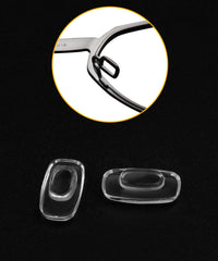 Six transparent nose pads included in the package