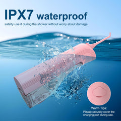 Water jet stream from Leominor pink flosser