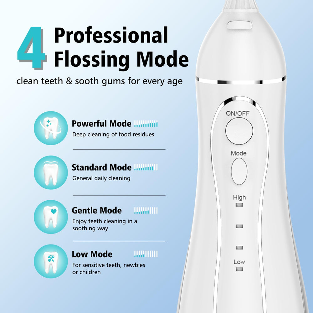 Portable oral irrigator with detachable tank