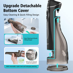 Rechargeable cordless water flosser with charging cable