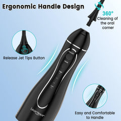 Included accessories: 5 replacement heads, user manual, charging cable
