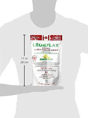 Graphic depicting digestive health and a healthy lifestyle with Leonflax