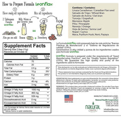 Organic flaxseed blend with wheat bran, oat bran and psyllium