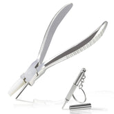 Leontool 6-inch round and flat nose eyeglasses frame plier with nylon jaws