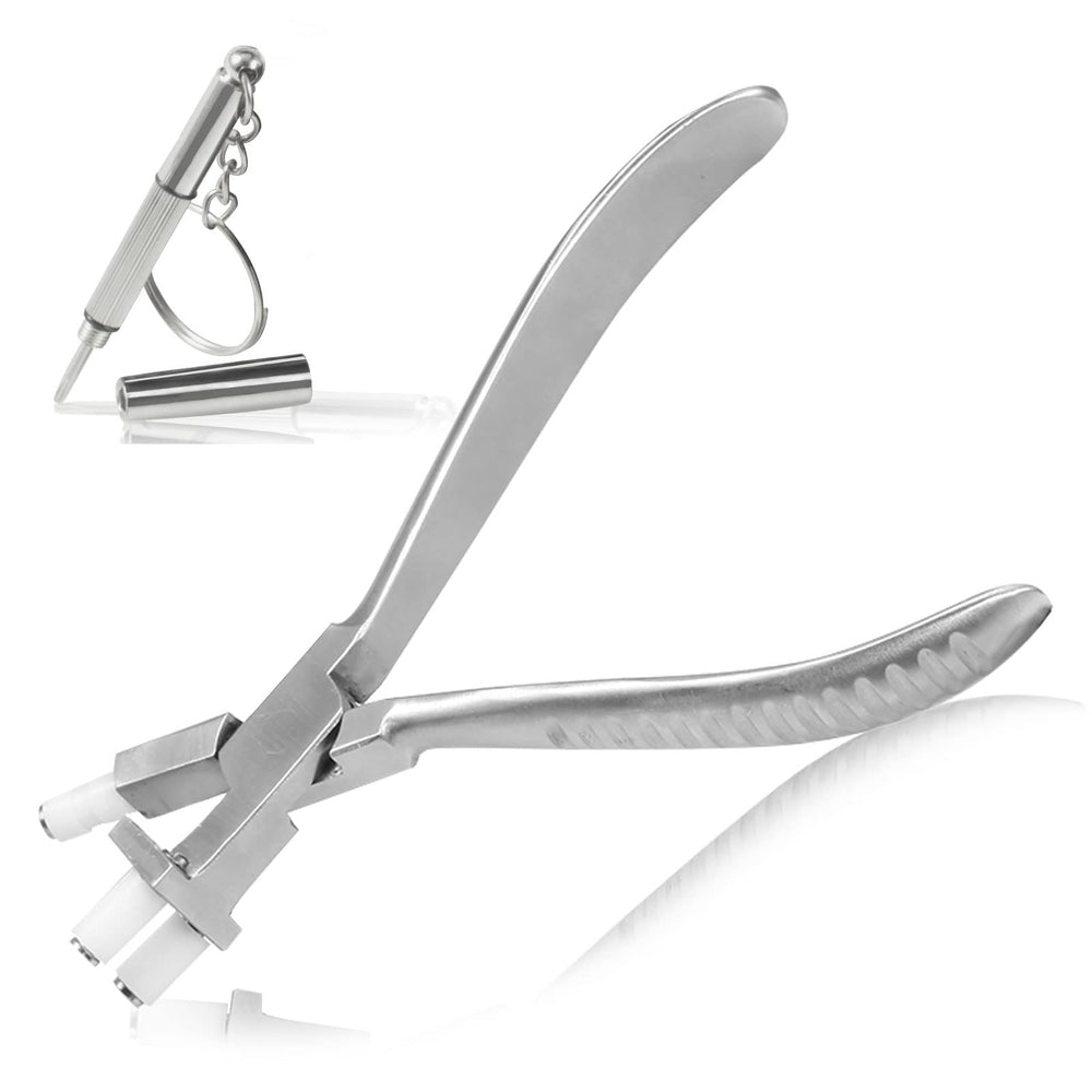 LEONTOOL 6 inch optical trident pliers for eyeglasses