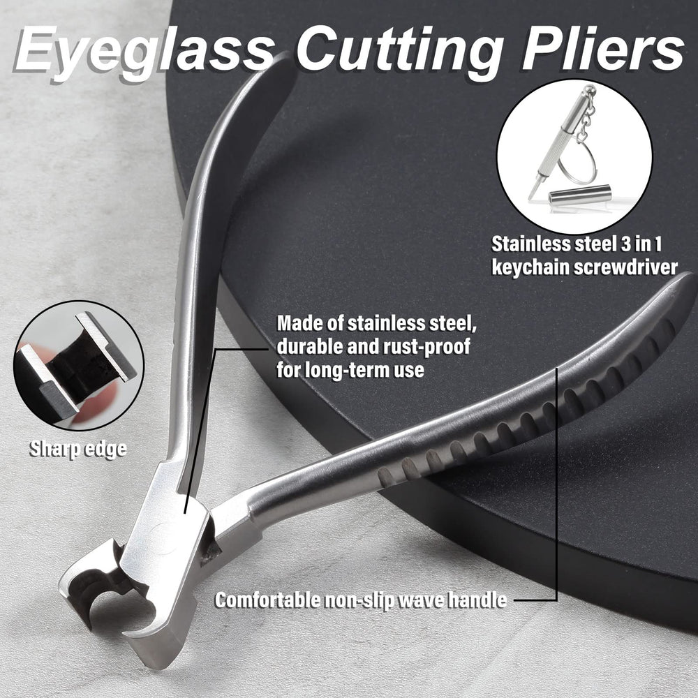 Close-up of LEONTOOL eyeglass cutting pliers