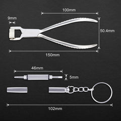 Compact dimensions and tool details for the fitting