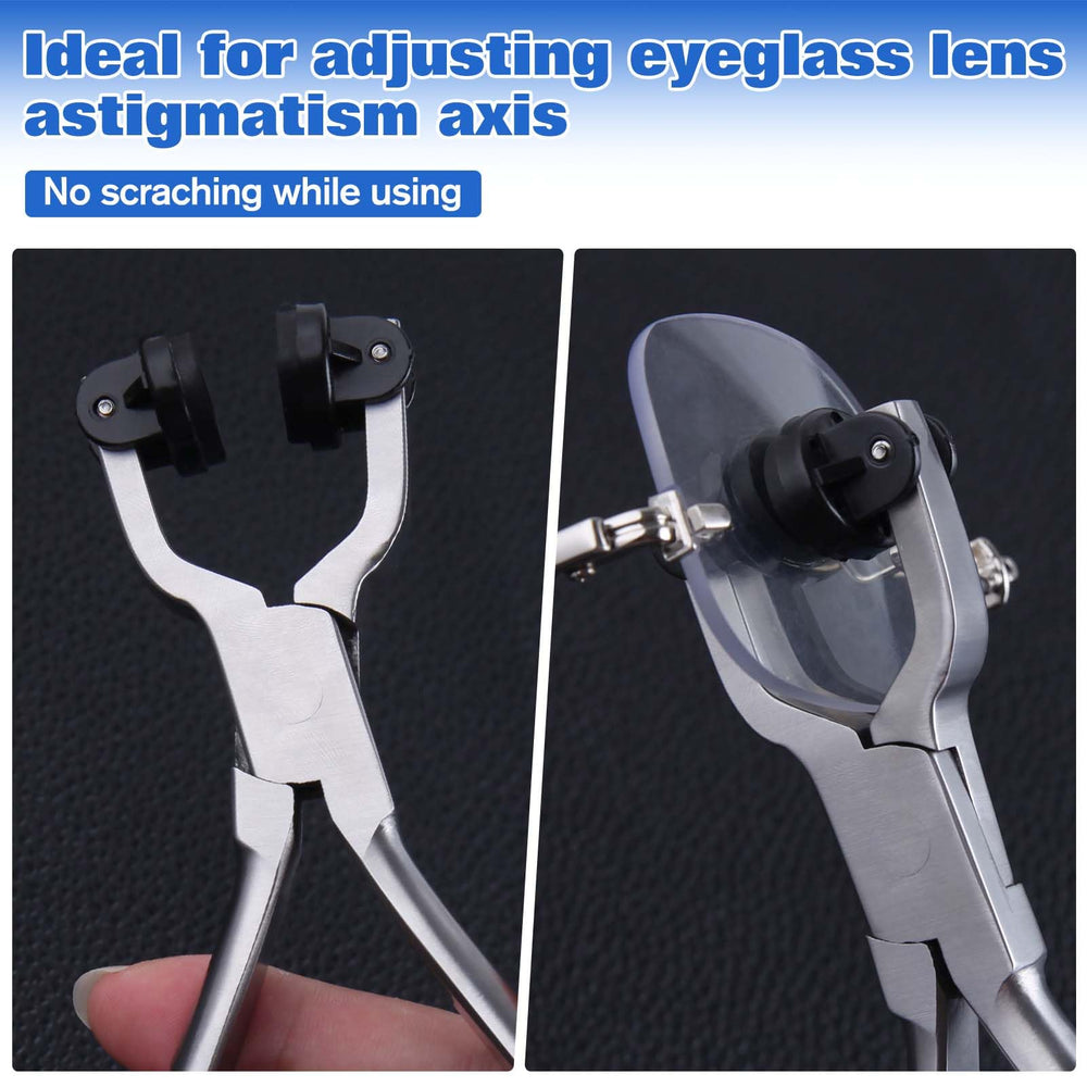 Replacement jaws for eyeglass axis adjustment tool