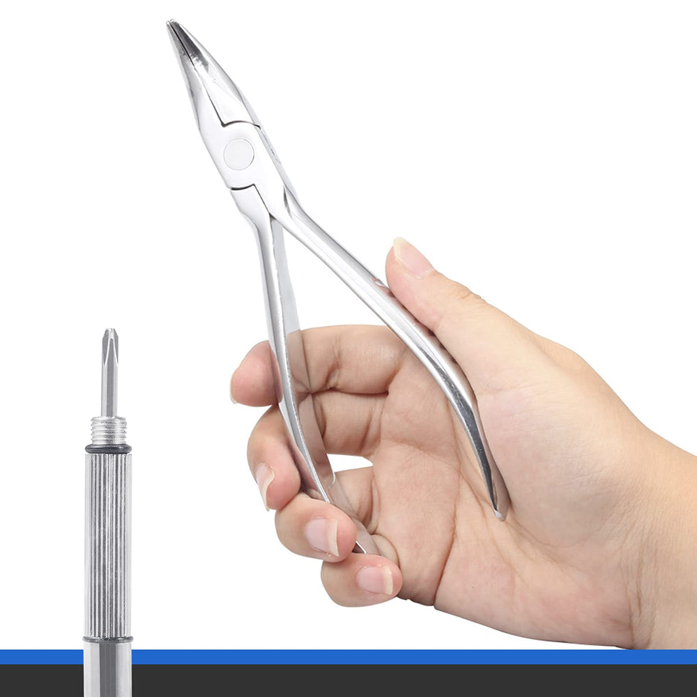 Compact mini screwdriver details for eyewear repairs
