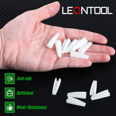 Easy replacement of nylon tips without glue or screws