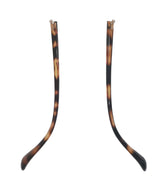 Leopard print replacement temple arms with screws