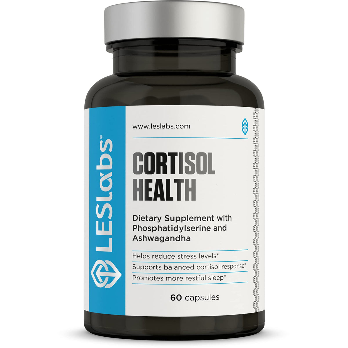 Bottle of LES Labs Cortisol Health with 60 capsules