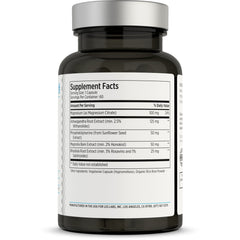 LES Labs Cortisol Health bottle side showing dosage for daily stress management