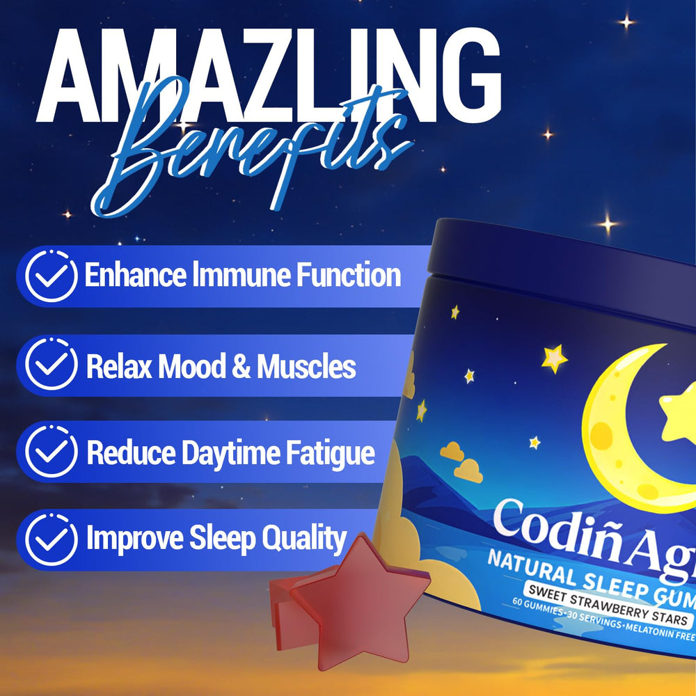 Close-up of fruity-flavored sleep gummies