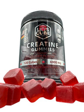 LETS-CUBE Creatine Gummies jar packshot with Cherry flavor