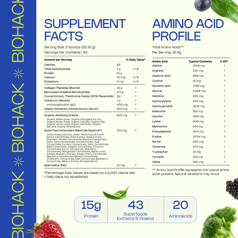 Close-up of LevelUp Biohack Ageless flavor and texture