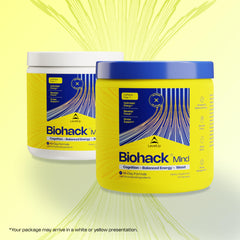LevelUp Biohack Mind packaging and bottle close-up