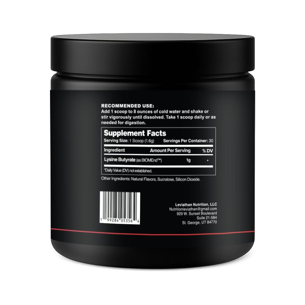 Leviathan Bloat Support powder form in strawberry flavor