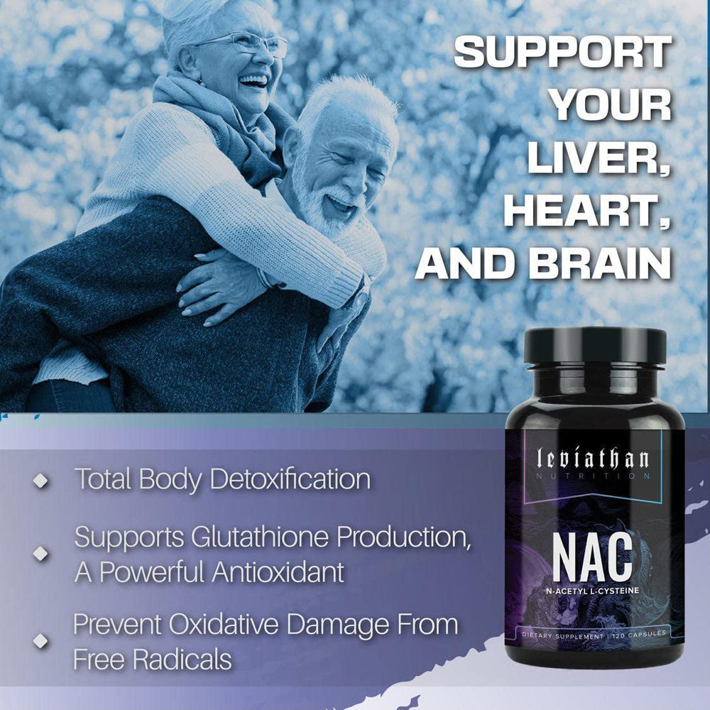 Ingredients panel of Leviathan NAC supplement