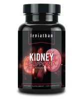 Leviathan Nutrition Super Kidney Cleanse bottle front shows premium kidney support formula for daily detox