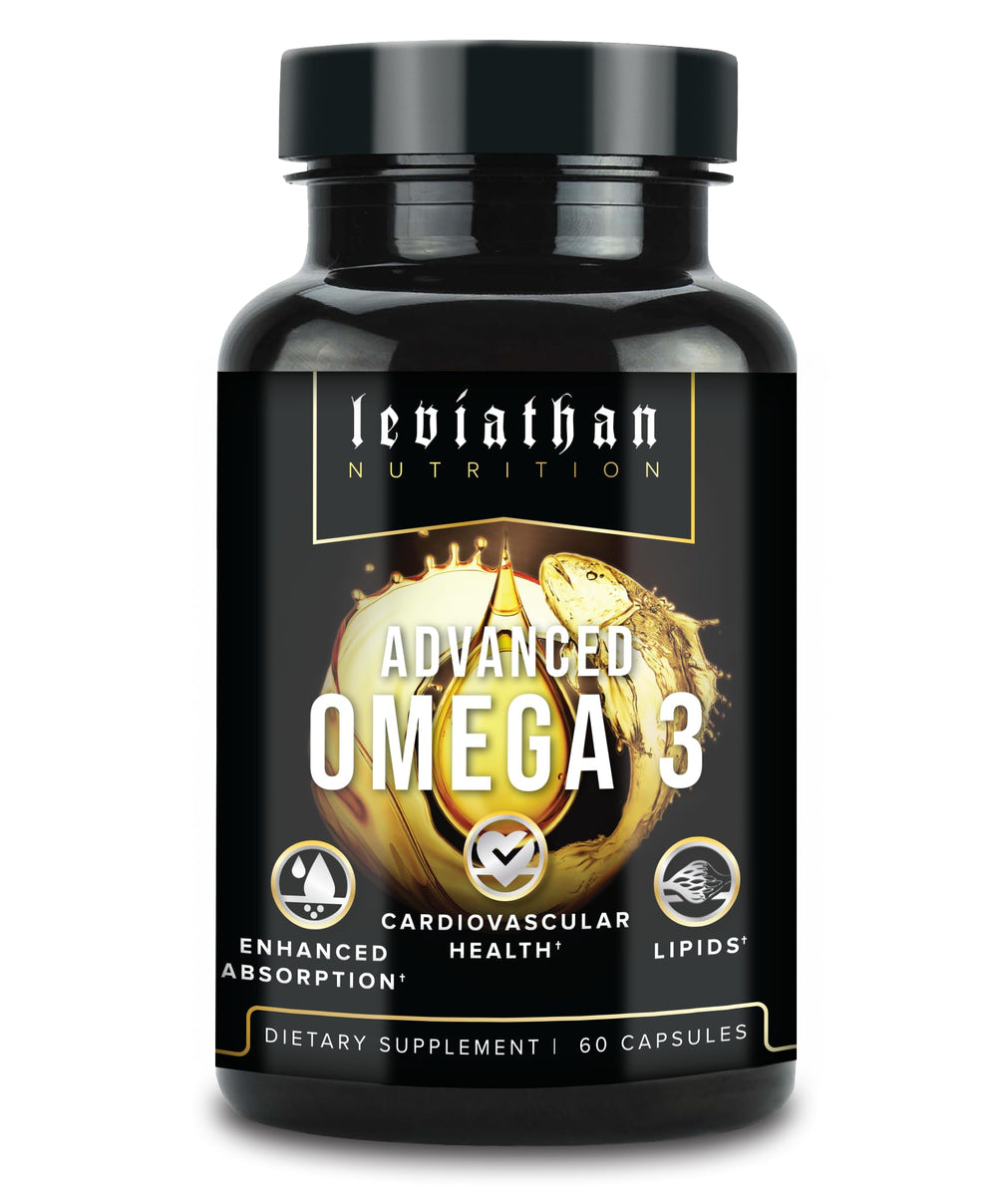 Leviathan Omega-3 Fish Oil Capsules bottle front view