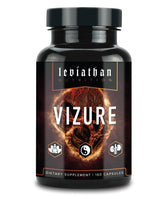 Leviathan Vizure bottle label with Maca Root and herbal ingredients