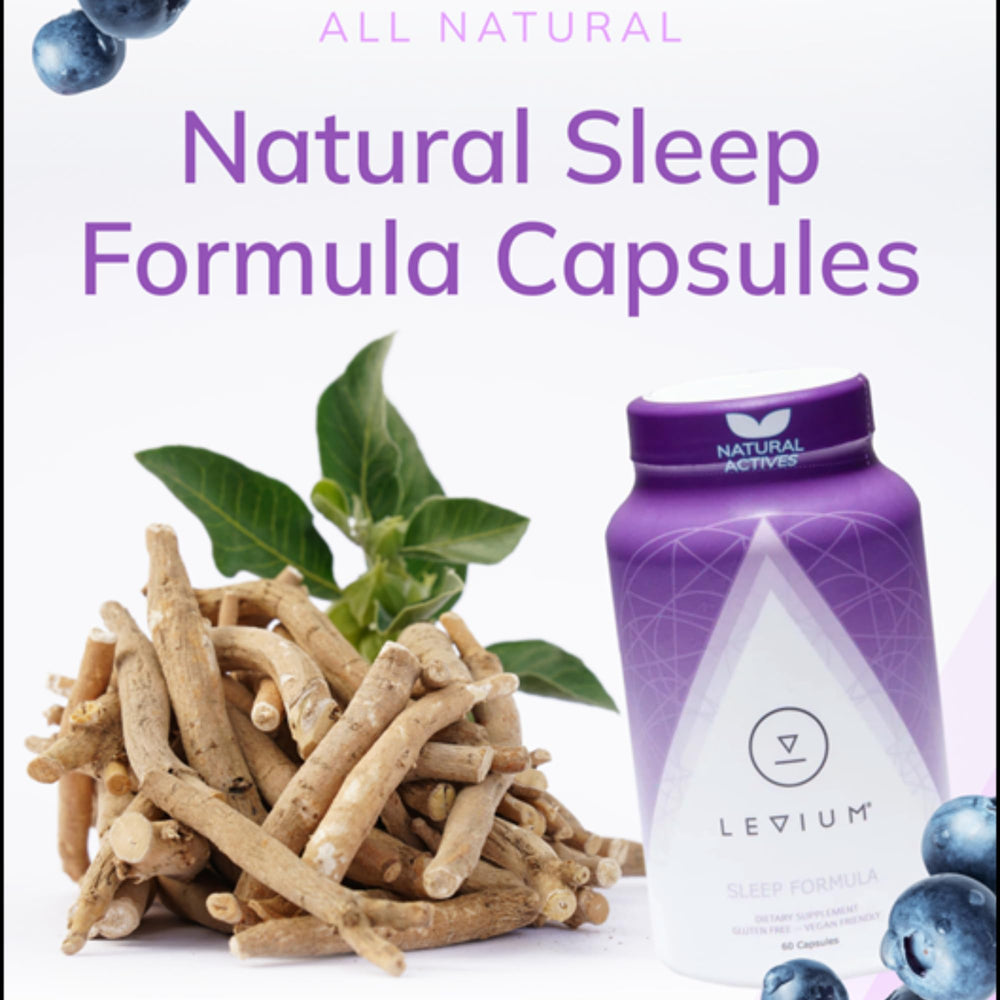 Levium Sleep Formula bottle label close-up