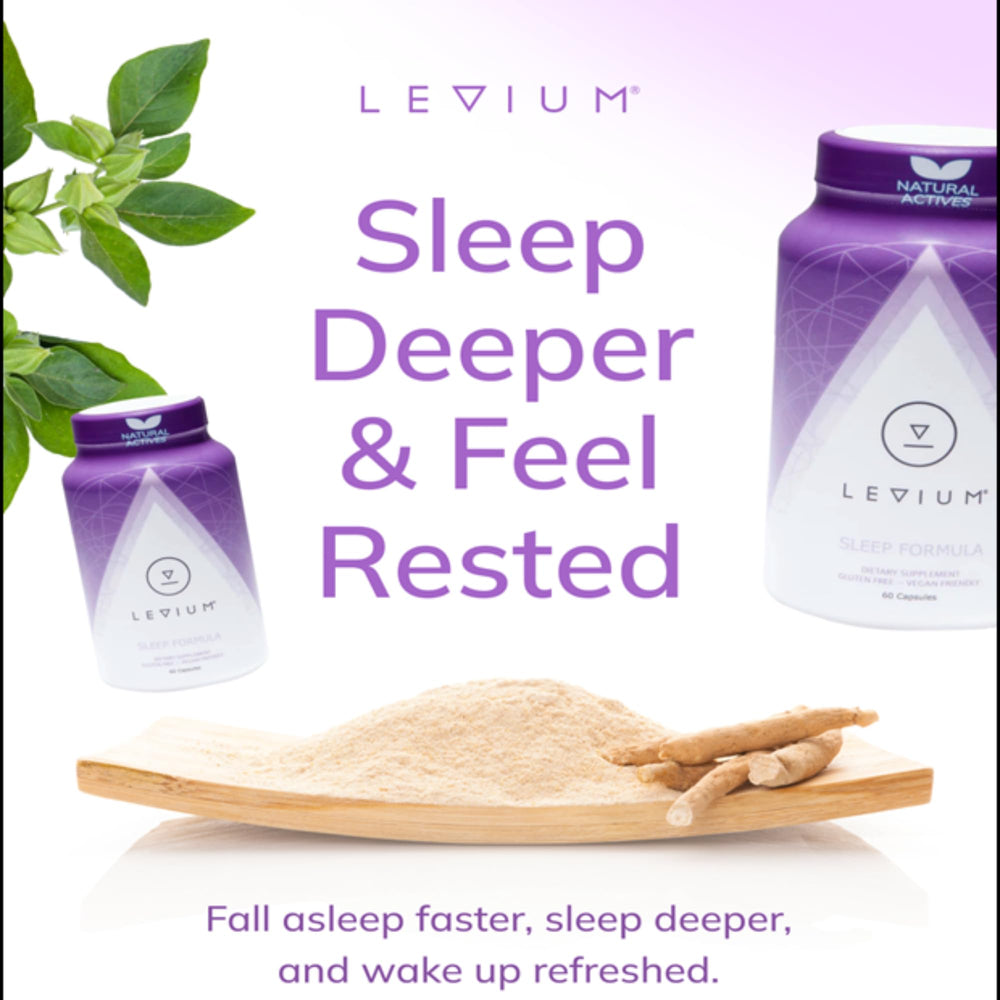 Packaging view of Levium Sleep Formula
