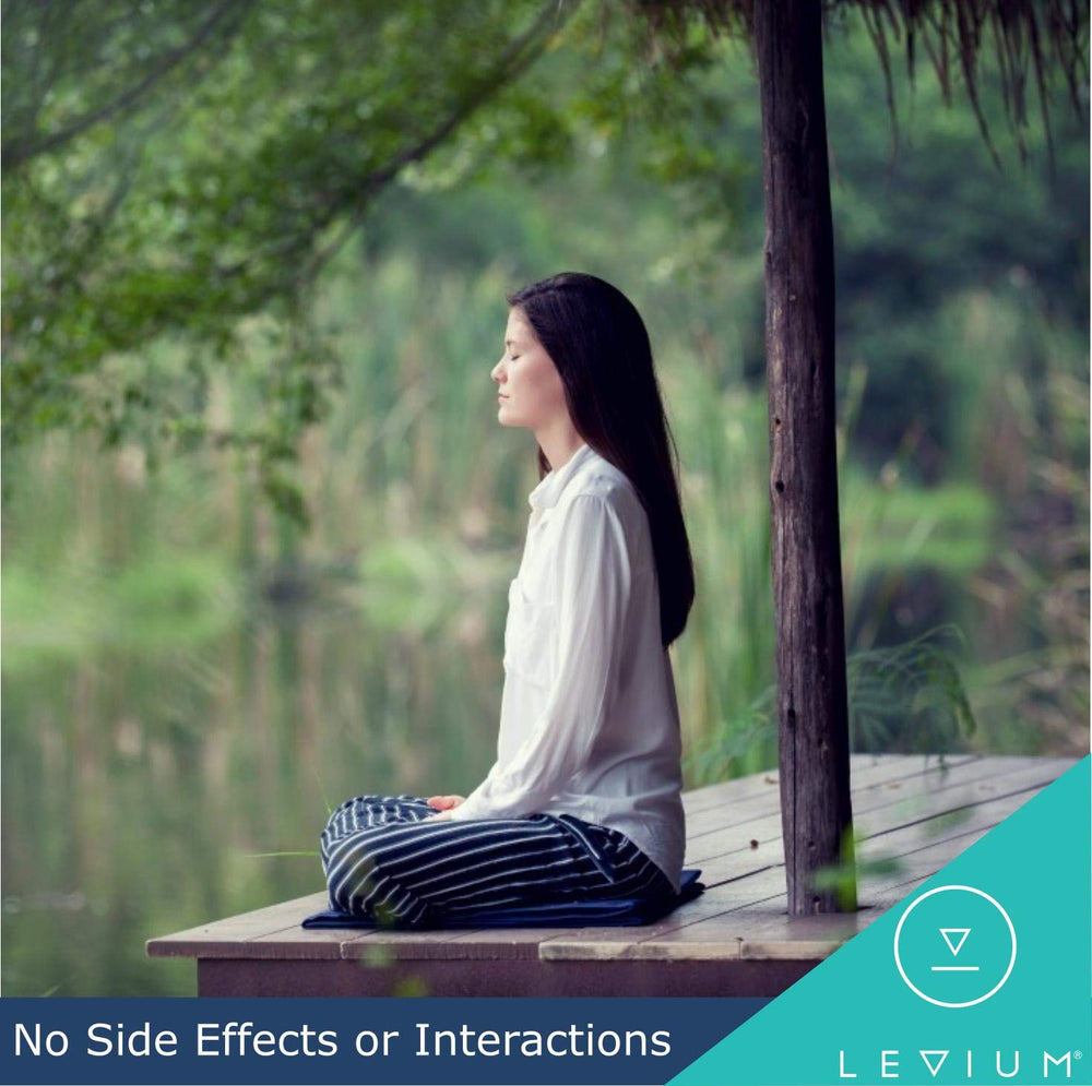 Levium bottle with a glass of water for daily use