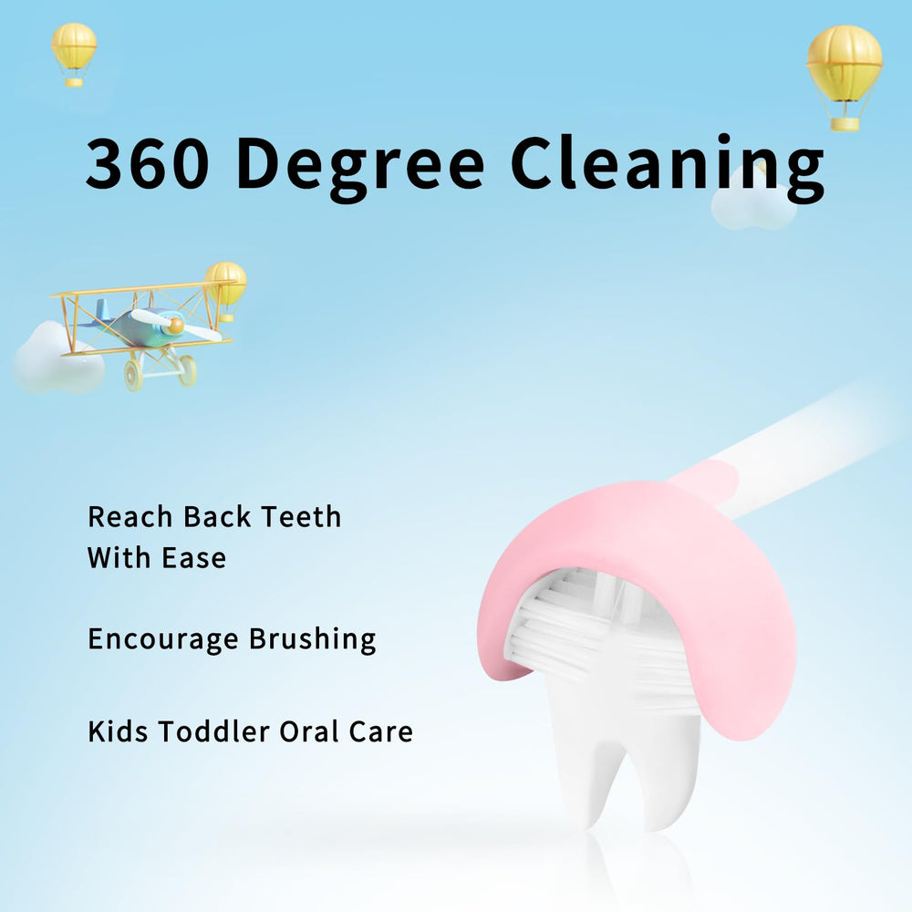 LEYUYO Kids Toothbrush with soft bristles for gentle cleaning