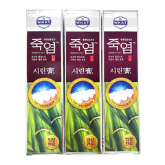 LG Shiringo Bamboo Salt Toothpaste 120g (4.23oz) – 3-count pack, front view
