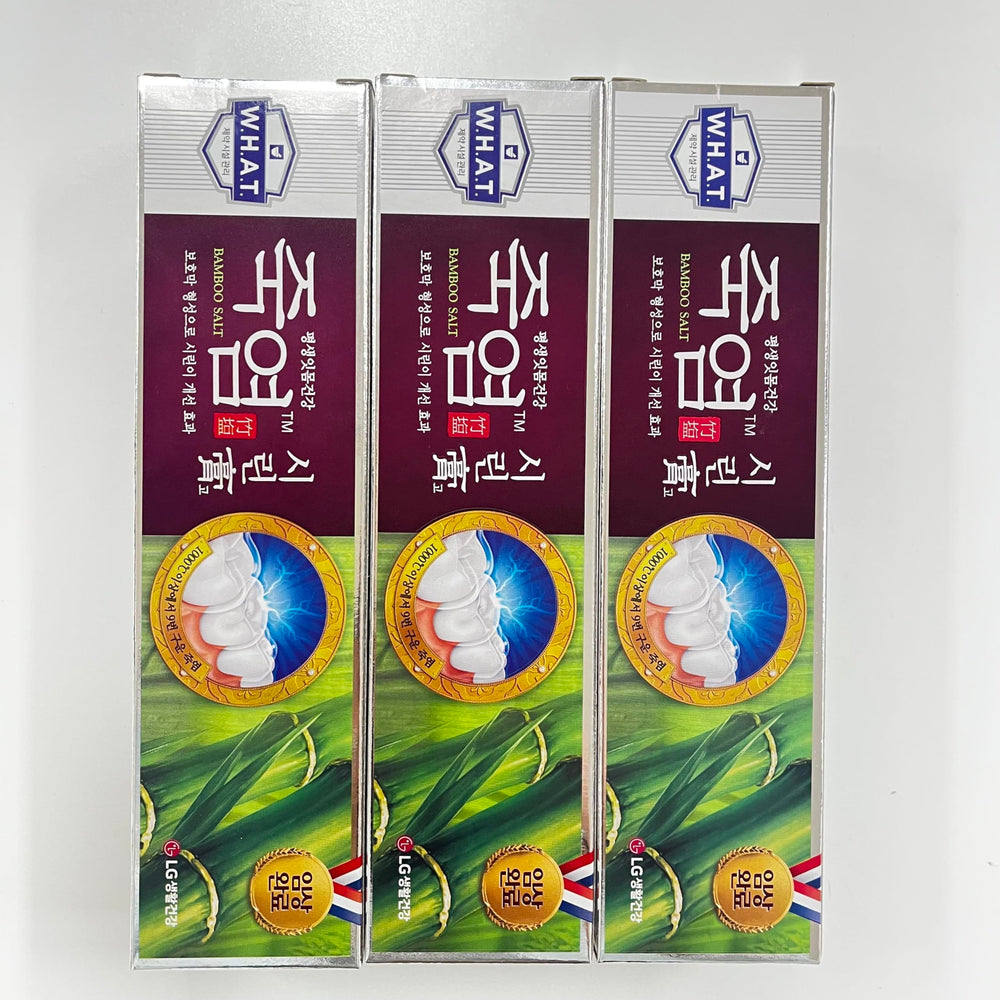 Shiringo Bamboo Salt Toothpaste for sensitive teeth packaging and tube