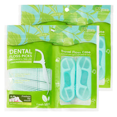 LIAMOSS mint-flavored twin-line dental floss picks box set