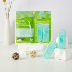 Resealable storage bag for organizing floss picks