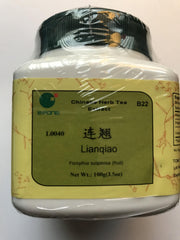 Bottle of Lian Qiao Forsythia fruit 100g granules