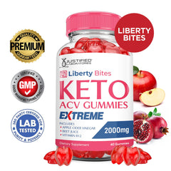 Liberty Bites Keto ACV Gummies Extreme 2000mg – 5 Pack, back view