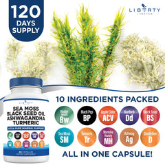 Gluten-free Sea Moss supplement ingredients